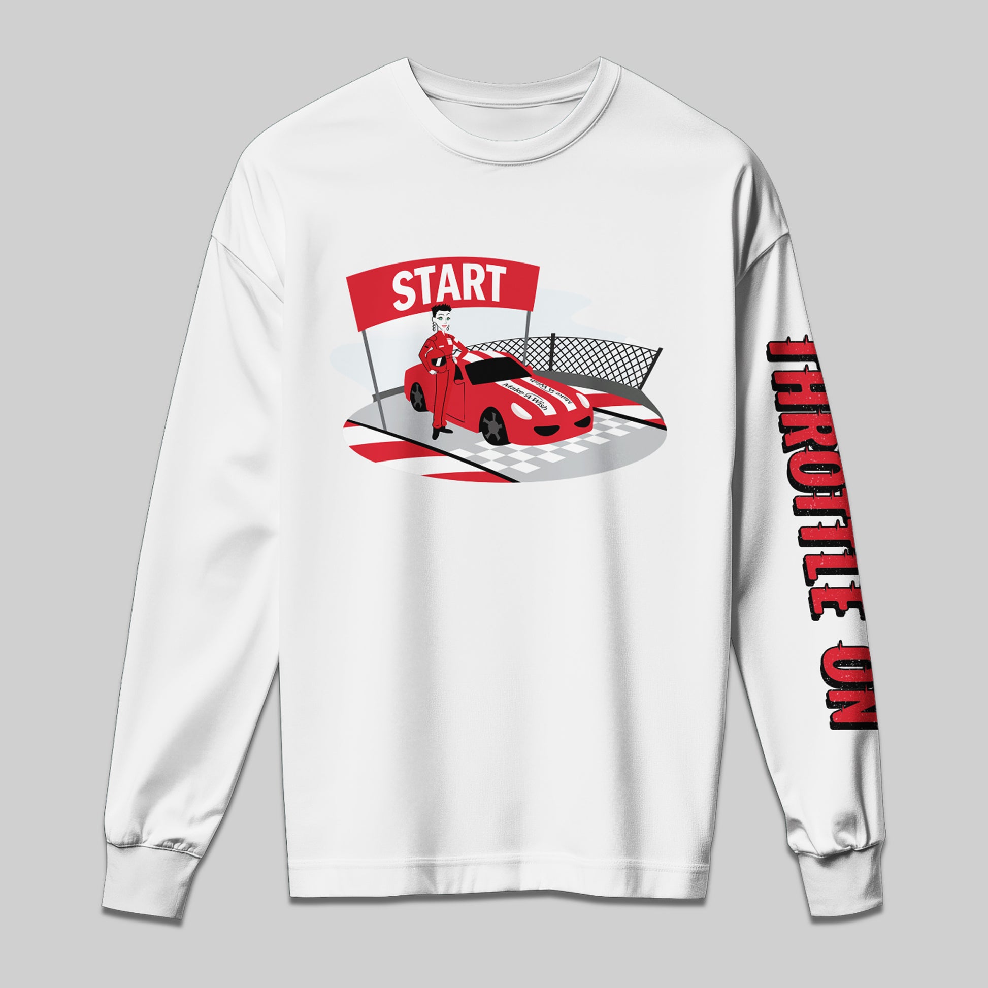 “Throttle On” Long-Sleeve Tee-Shirt